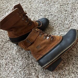 Sorel "Slim Shortie" Waterproof Boot Tobacco Indian Blanket | Women's Size 8.5